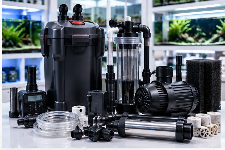 Aquarium filtration and equipment
